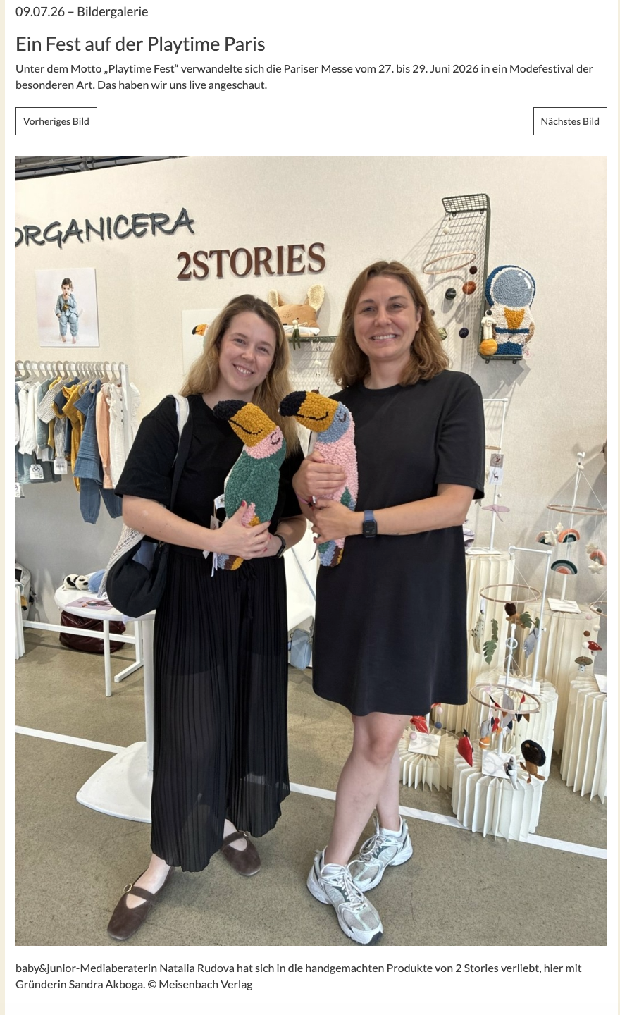 Baby & Junior: 2 Stories auf der Playtime Paris 2026