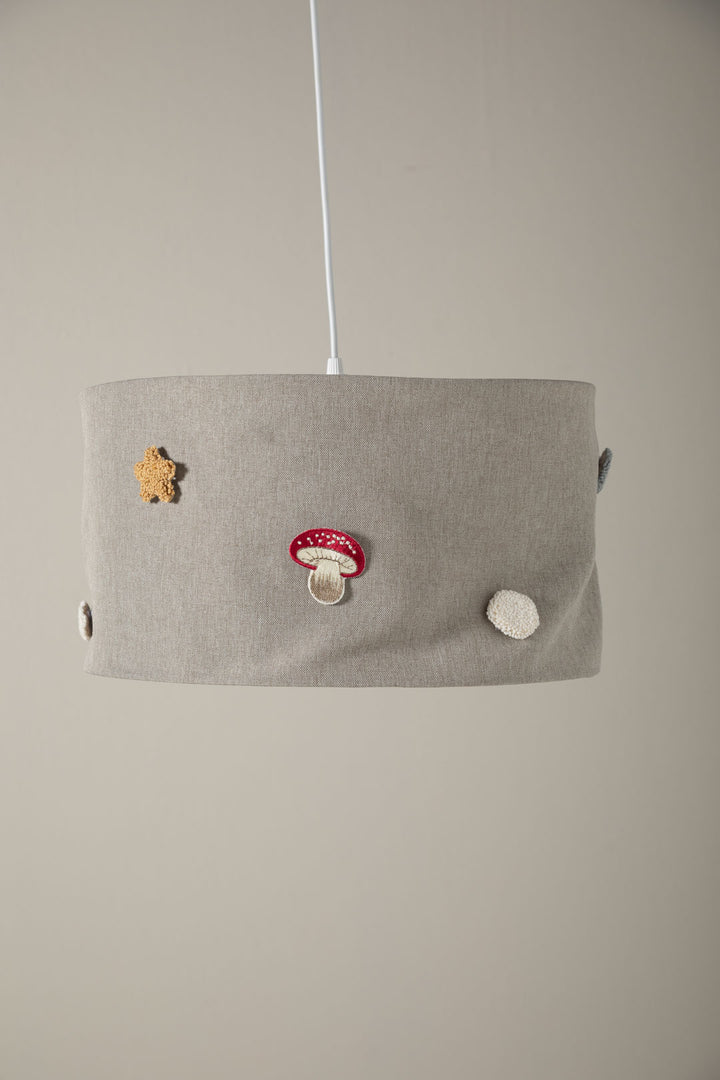 Handmade children’s room lampshade with premium fabric finish